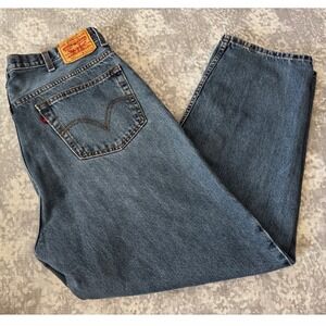 Levi Strauss 560 Comfort Fit Jeans Mens 40x32 Blue Denim Straight Leg